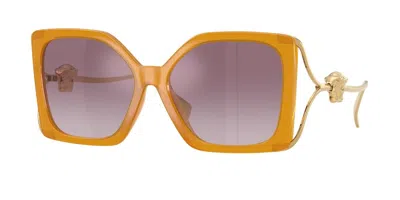 Versace Ve4502u 55376x Occhiali Da Sole Gialli Per Donna In Transparent