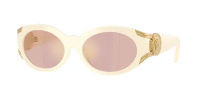Versace Ve4503u 55331t Occhiali Da Sole Bianchi Per Donna In Pink