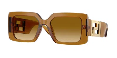 Versace Ve4505u 53422l Occhiali Da Sole Per Donna In Brown