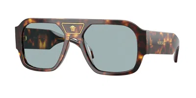 Versace Ve4508u 553780 Men's Sunglasses  Size 56 In Brown