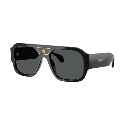 Versace Ve4508u Dark Lens Sunglasses In Black