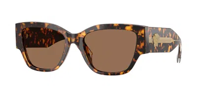 Versace Ve4509u 551473 Women's Sunglasses  Size 55 In Brown