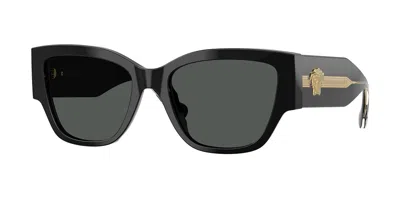 Versace Ve4509u Gb1/87 Women's Sunglasses  Size 55 In Black