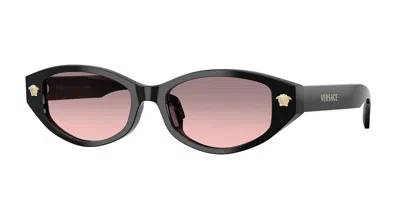 Versace Ve4512d Vestibilità Orientale Gb1/5m Occhiali Da Sole Per Donna In Black