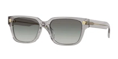 Versace Ve4513d Vestibilità Orientale 593/11 Occhiali Da Sole Per Uomo In Gray