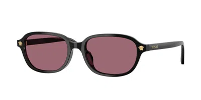 Versace Ve4514d Asian Fit Gb1/1a Women's Sunglasses  Size 53 In Black