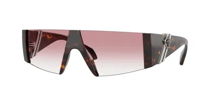 Versace Ve4516 108/3b Women's Sunglasses  Size 136 In Brown