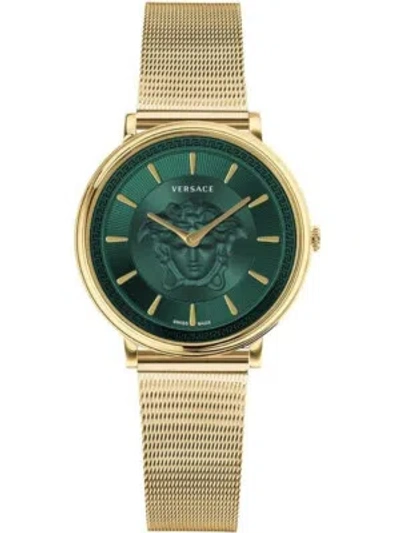 Pre-owned Versace Ve8102519 V-circle Unisex Watch 38mm 5atm