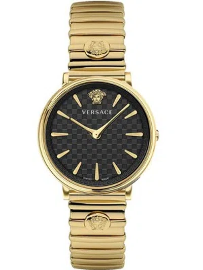 Pre-owned Versace Ve8104722 V-circle Ladies Watch