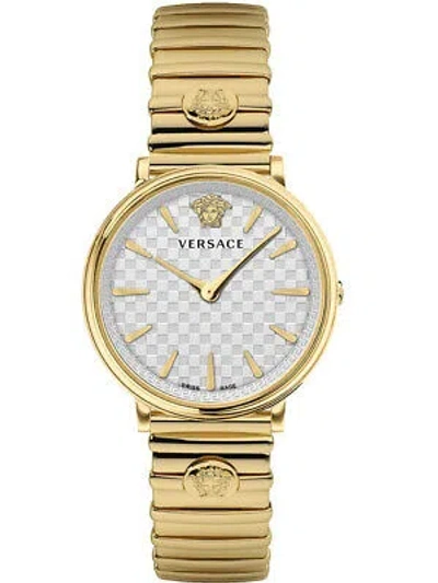 Pre-owned Versace Ve8104822 V-circle Ladies Watch 38mm 5atm