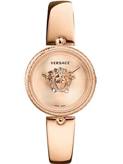 Pre-owned Versace Vecq00718 Palazzo Empire Ladies Watch 34mm 5atm