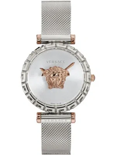 Pre-owned Versace Vedv00419 Palazzo Ladies 37mm 5atm