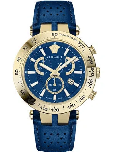 Pre-owned Versace Vejb00322 Bold Chronograph Mens Watch 46mm 5atm
