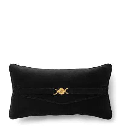 Versace Velvet Medusa '95 Cushion In Black