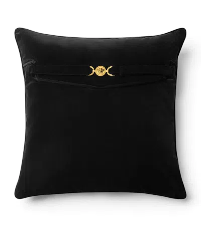Versace Velvet Medusa '95 Cushion In Black