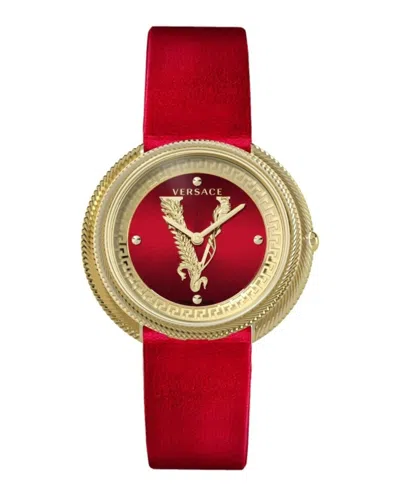 Versace 38mm Yellow Gold Case Watch
