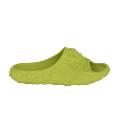Pre-owned Versace Baroque Pool Slide 'citron' | Yellow | Men's Size 42