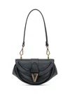 Versace Virtus Small Shoulder Bag In Black