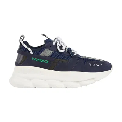 Pre-owned Versace Chain Reaction 2 'blue' | Men's Size 46
