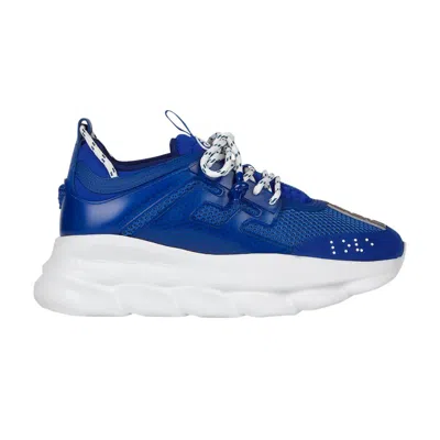 Pre-owned Versace Chain Reaction | Blue | Men's Size 39