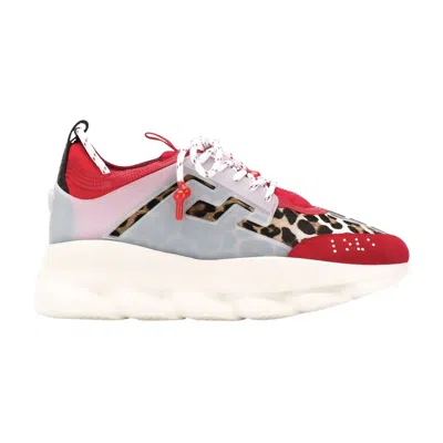 Pre-owned Versace Chain Reaction 'red Leopard Print' | Men's Size 38