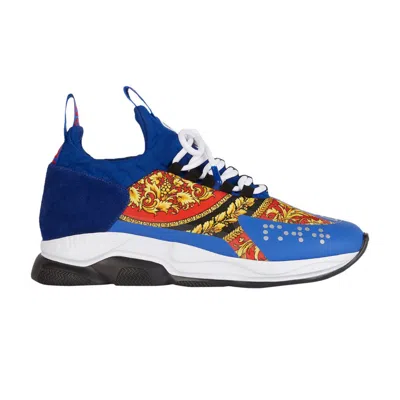 Pre-owned Versace Cross Chainer 'blue Multi' | Men's Size 45