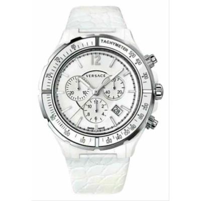 Versace Dv Chronograph Quartz White Dial Ladies Watch 28ccs1d001