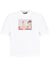 Versace Graphic-print Crewneck T-shirt In White