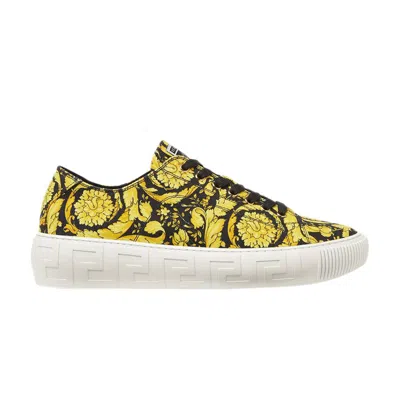 Pre-owned Versace Greca 'barocco - Black Gold' | Yellow | Men's Size 42