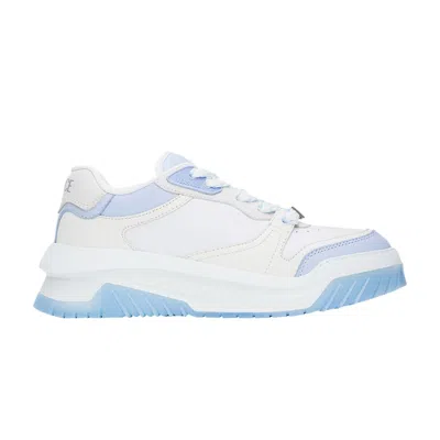 Pre-owned Versace Greca Odissea Sneaker 'white Blue Hydrangea ' | Men's Size 46