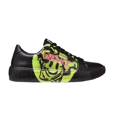Pre-owned Versace Greca 'smiling Medusa - Black' | Men's Size 43