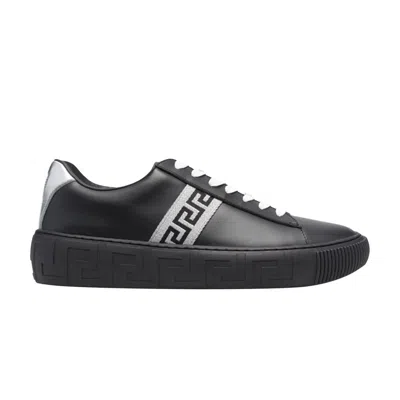 Pre-owned Versace Greca Sneaker 'black Silver' | Men's Size 44
