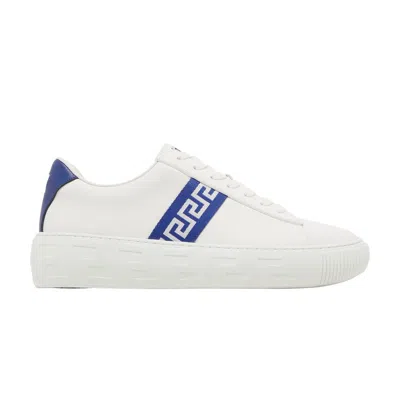 Pre-owned Versace Greca Sneaker 'blue White' | Men's Size 44
