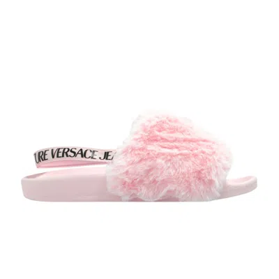 Pre-owned Versace Jeans Wmns Couture Slide 'faux Fur - Light Pink' | Women's Size 38