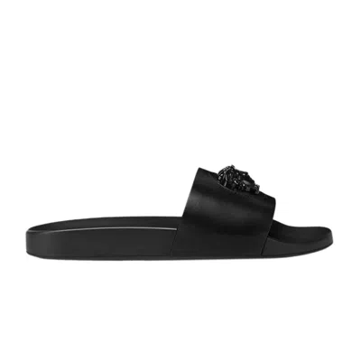 Pre-owned Versace La Medusa Slide 'black' | Men's Size 41