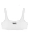 Versace ' Logo' Bra In White