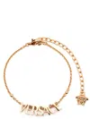 Versace Logo Bracelet In Gold