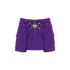 Versace Medusa Satin Cargo Miniskirt