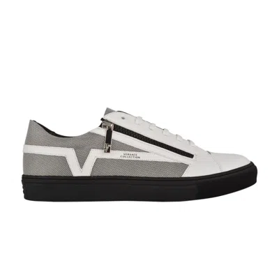 Pre-owned Versace Mesh Trainer Low | Black | Men's Size 38