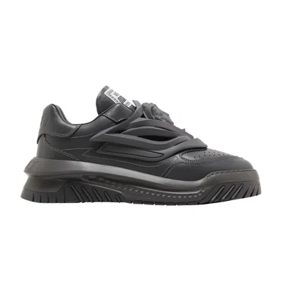 Pre-owned Versace Odissea Caged Rubber Medusa Sneaker 'fossil Grey' | Men's Size 44