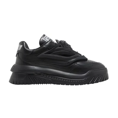 Pre-owned Versace Odissea Caged Rubber Medusa Sneaker 'triple Black' | Men's Size 40