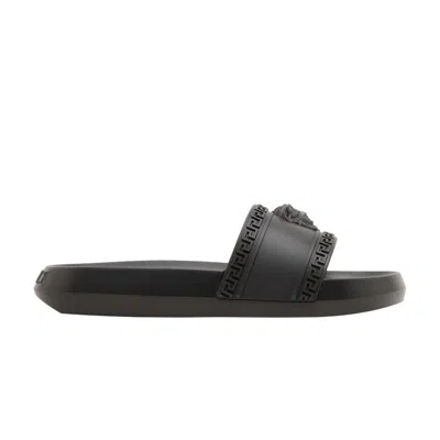 Pre-owned Versace Palazzo Medusa Pool Slide 'black' | Men's Size 47