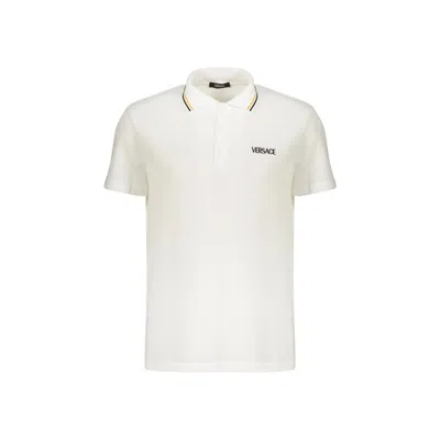 Versace Polo T Shirt In White
