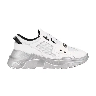 Pre-owned Versace Speedtrack Sneaker 'white Silver' | Men's Size 39