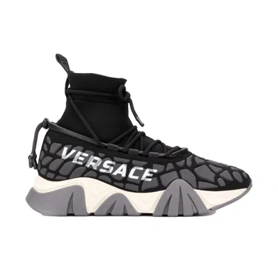 VERSACE VERSACE VERSACE SQUALO DRAWSTRING SNEAKERS