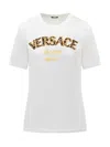 Versace Logo-embroidered Crewneck T-shirt