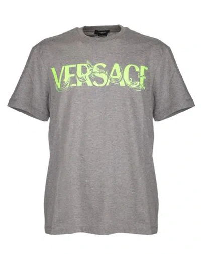 Versace T-shirt Man T-shirt Grey Size M Cotton