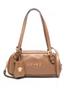 Versace Tag Bowling Mini Bag In Brown