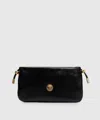 Versace Drawstring Pouch Handbag In Black