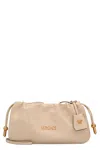 Versace Tag Nappa Mini Bag In Neutral